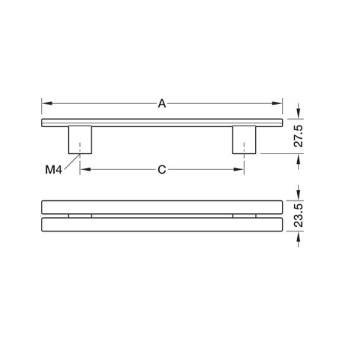 Handle Zinc Ozark Collection