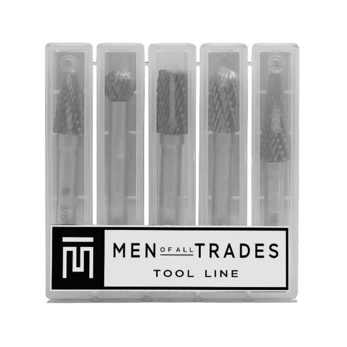 MT Tool Line  5 PIECE CARBIDE BURRS