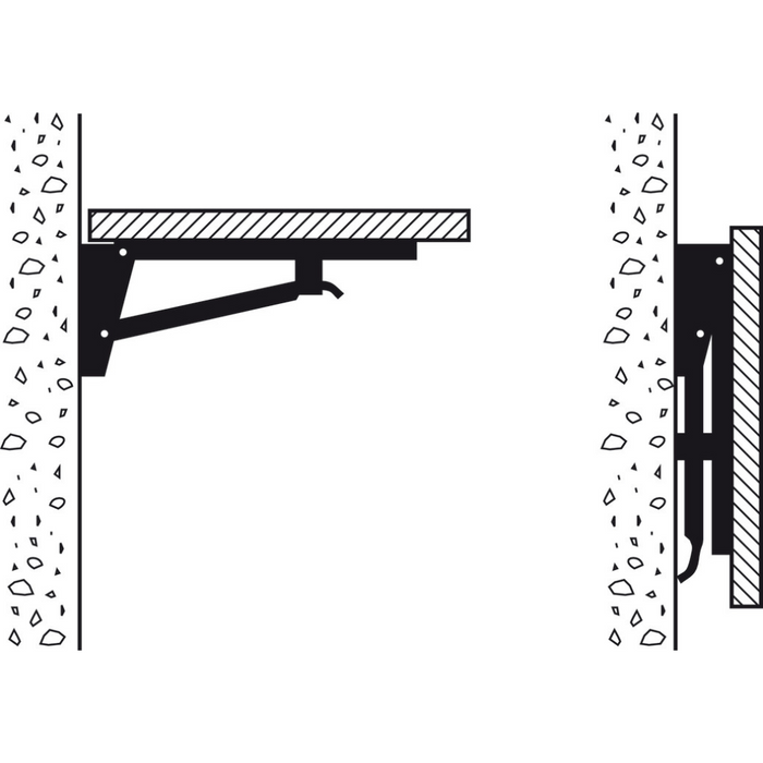 Folding Table Bracket, Hebgo, Space-Saving Solution