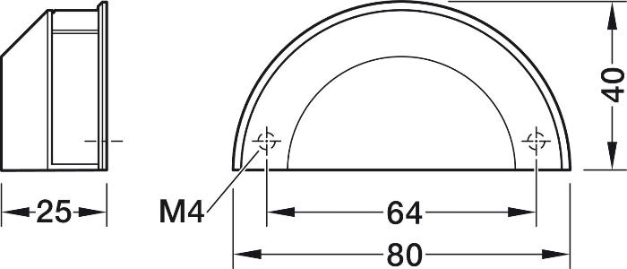 Handle Zinc Corvo H2315 Collection