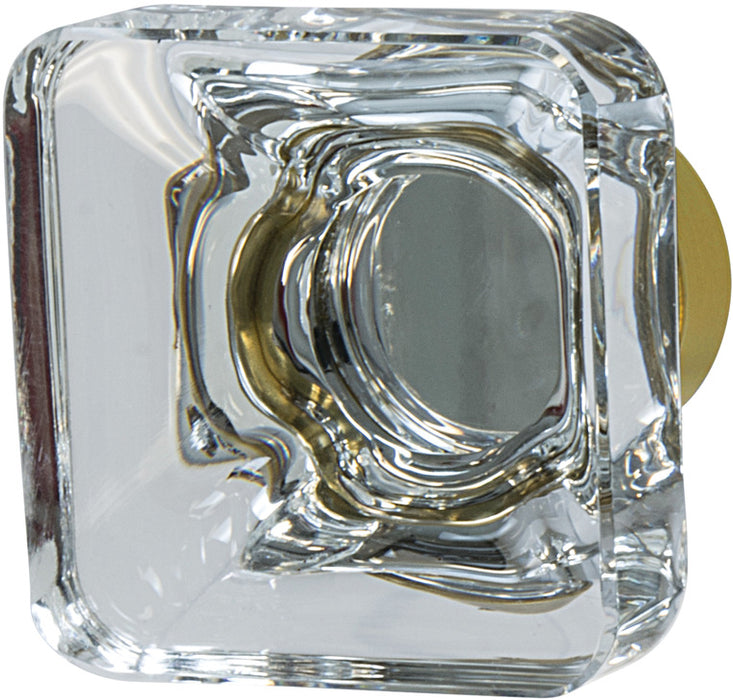 Knob Aluminum & Synthetic Crystal Amerock Glacio Collection