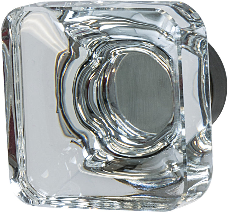 Knob Aluminum & Synthetic Crystal Amerock Glacio Collection