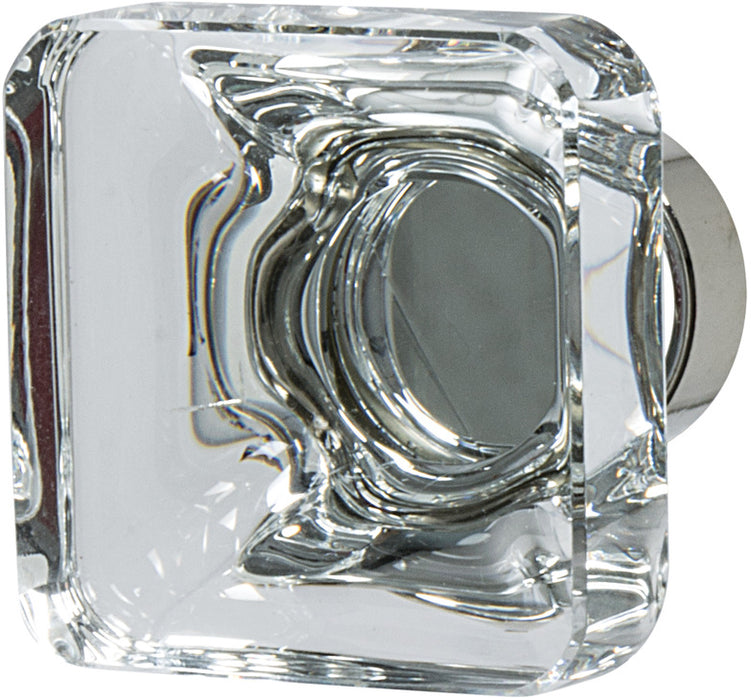 Knob Aluminum & Synthetic Crystal Amerock Glacio Collection