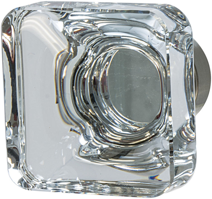 Knob Aluminum & Synthetic Crystal Amerock Glacio Collection