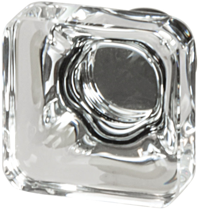 Knob Aluminum & Synthetic Crystal Amerock Glacio Collection