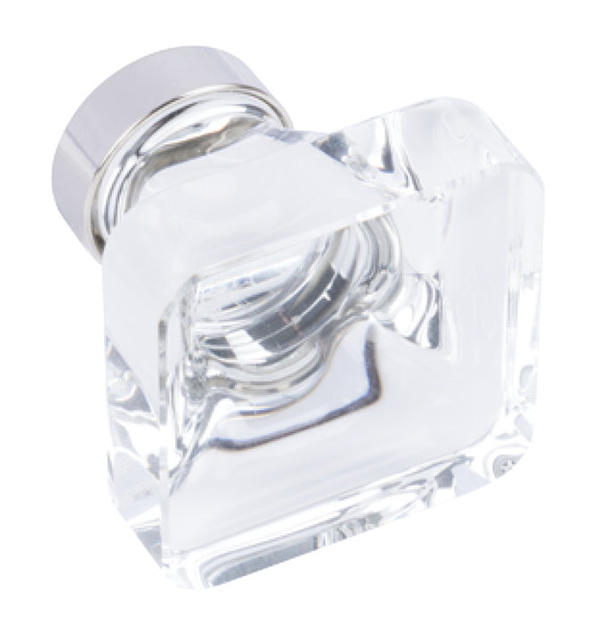 Knob Aluminum & Synthetic Crystal Amerock Glacio Collection