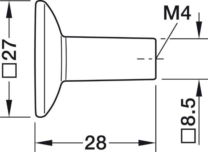 Knob Zinc Eastwick (H2385) Collection