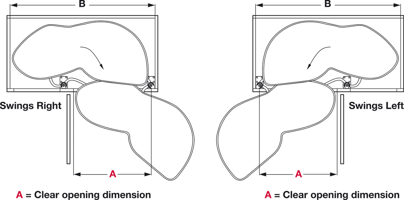 Lemans II Set Soft Close Blind Corner Cabinets