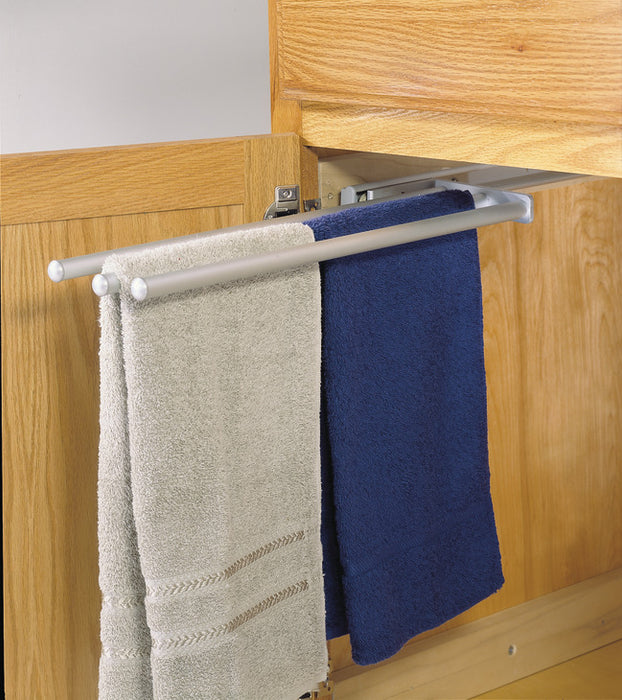 Towel Rack Pull-Out 2 Bar Extendable