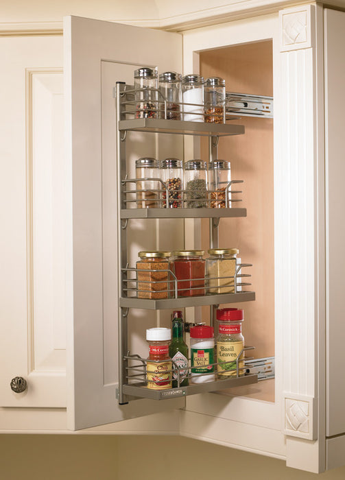 Tray Set Pull Out Spice Rack Chrome Sliding